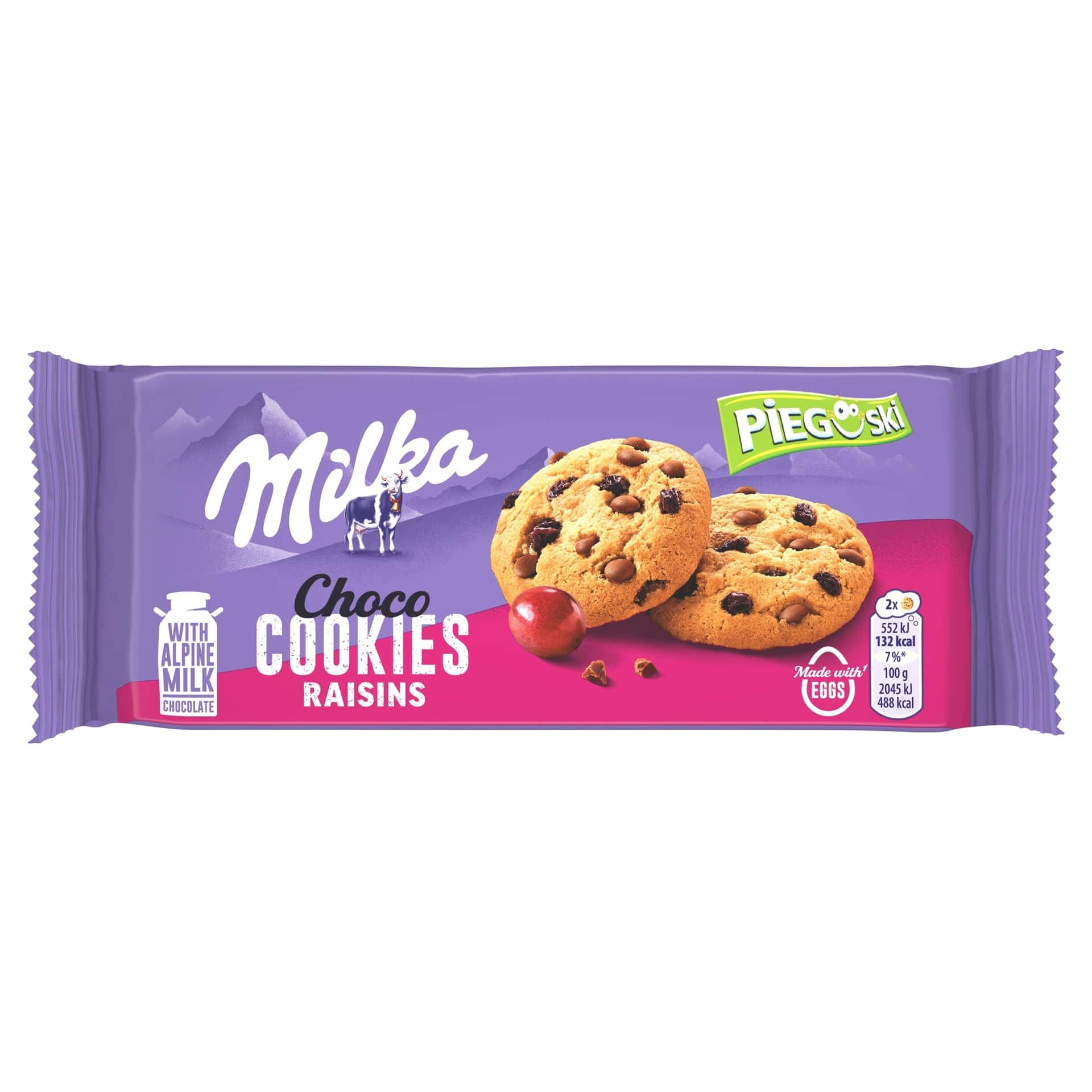 Milka Pieguski - Crunchy cookies with chocolate 135g