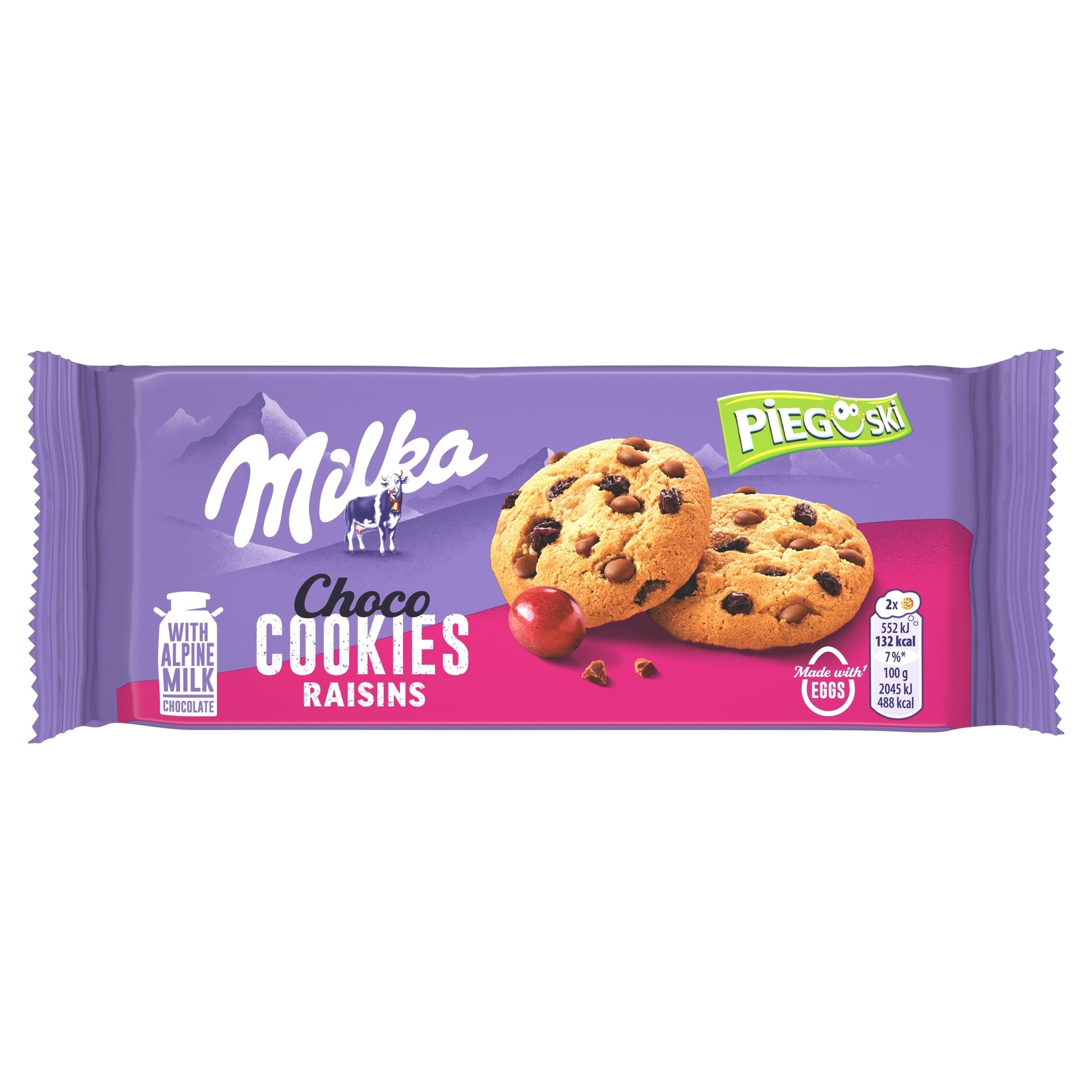 Milka Pieguski - Crunchy cookies with chocolate 135g
