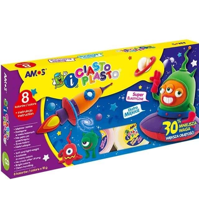 AMOS CiastoPlasto - Modelling clay for children 8 colors