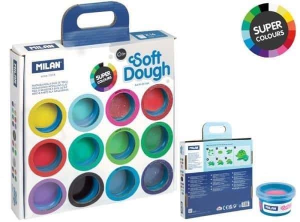 MILAN Modelling Clay Super Colours - 16 colors of creative fun