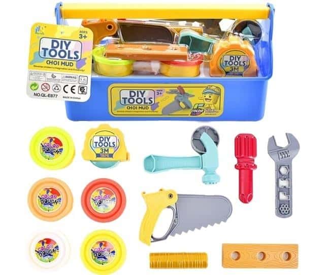 Modeling clay with tools - creative play set
