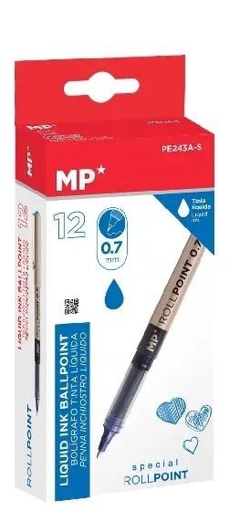MP Main Paper Fineliner 0.7 mm blue - 12 pieces for precise notes