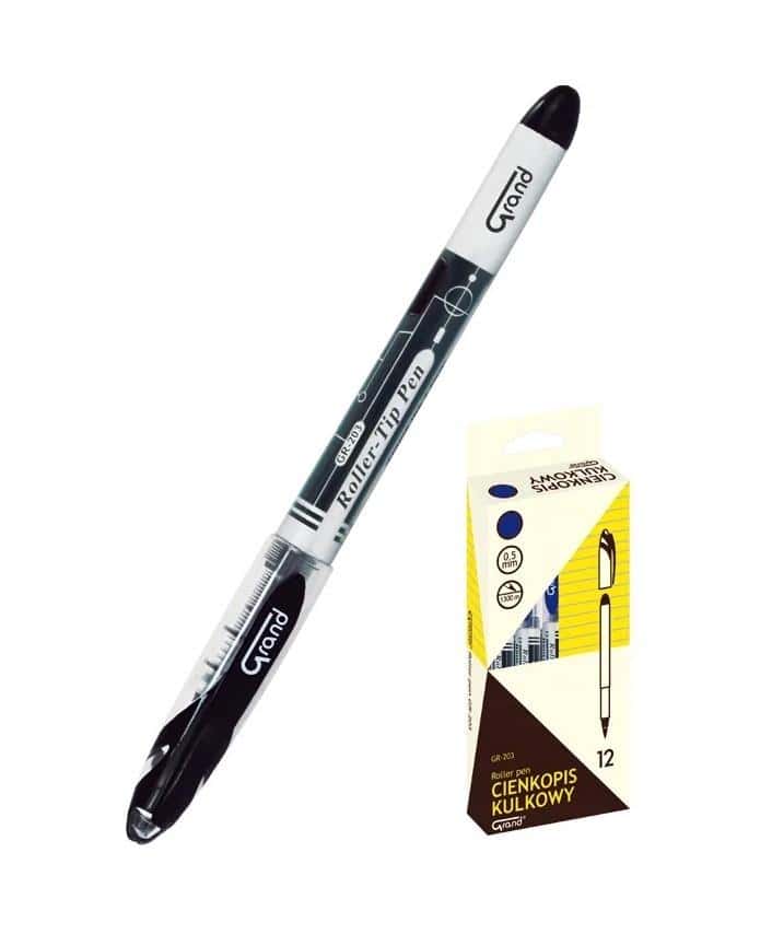 Grand GR-203 Ballpoint pens black - 12 pieces ideal for writing