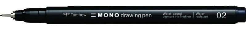 Mono Fineliner black 0.3 mm - precise pen for drawing