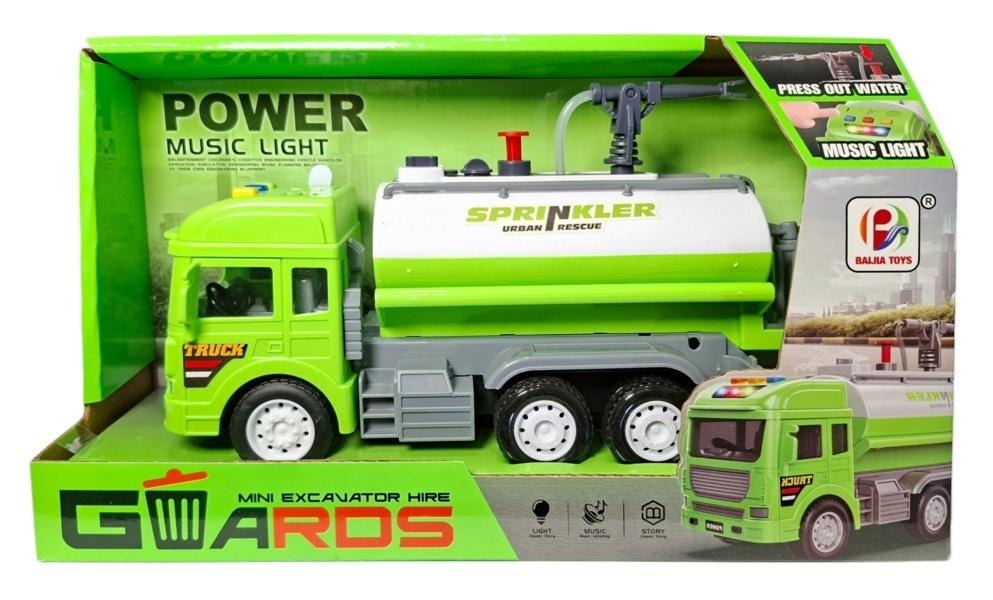 Truck light sound - tank truck for watering for children