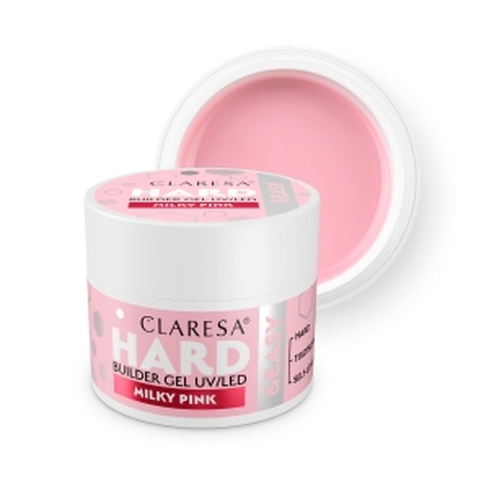 Claresa Builder Gel H&E Milky Pink 12g - ideal for natural manicure