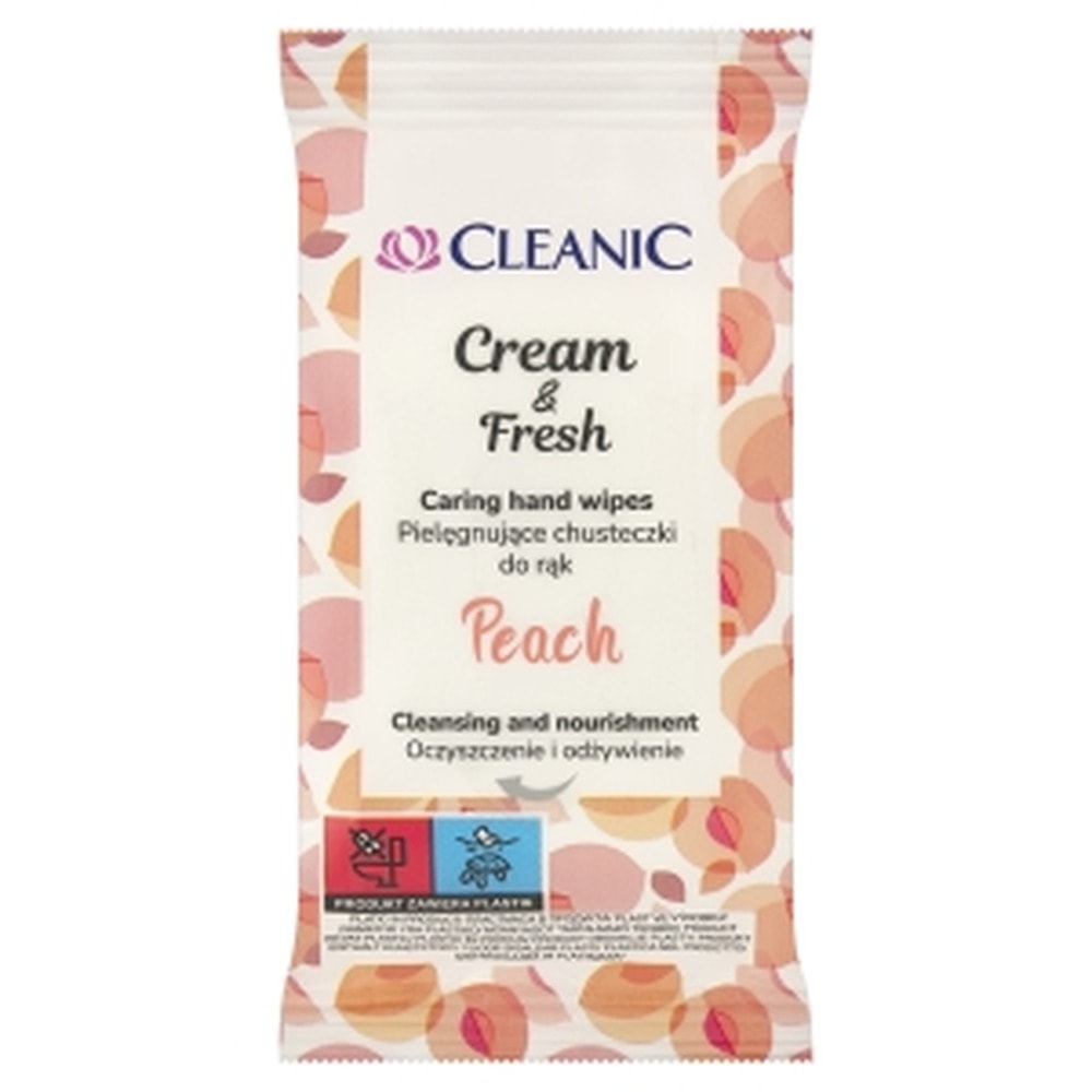 Cleanic Wet Wipes A 15 CR&FR Peach - gentle refreshment