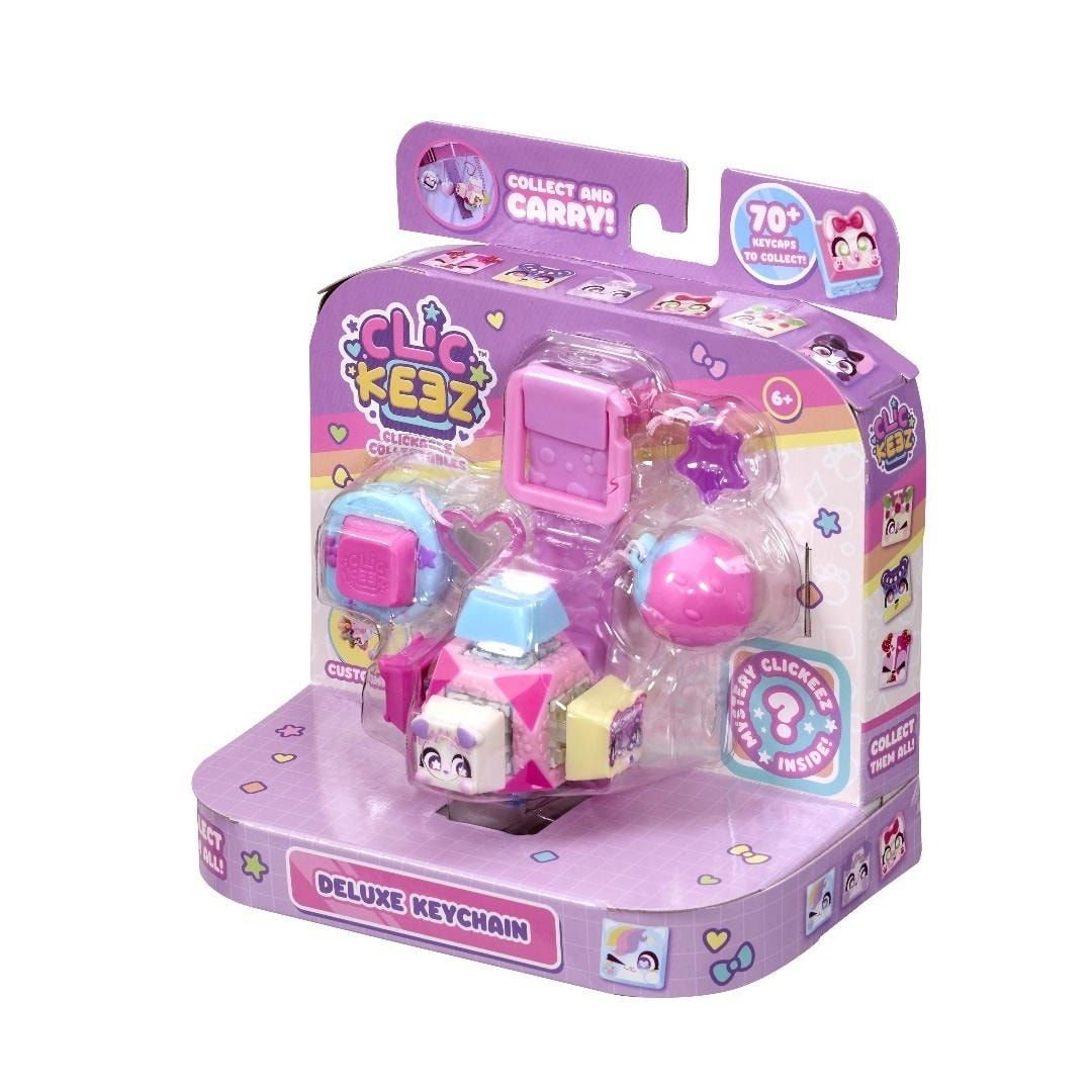 Clickeez Deluxe Keychain - Sensory Keychain 1 piece mix - perfect as a gift