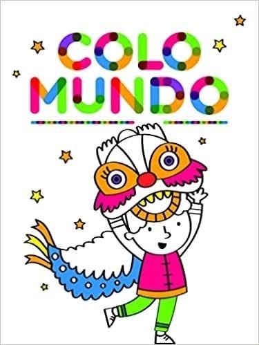 Colomundo Coloring book with thick outline - Boy in dragon costume