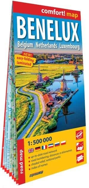 ExpressMap Benelux - Road map Belgium Netherlands Luxembourg 2025