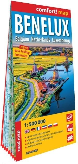 ExpressMap Benelux - Road map Belgium Netherlands Luxembourg 2025