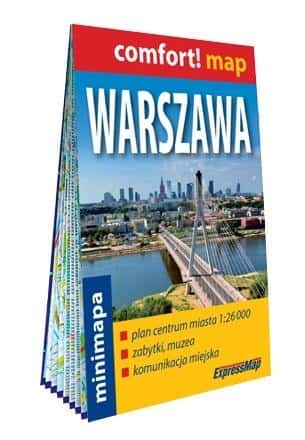 Comfort! Map of Warsaw 1:26 000 - ideal for exploring the city