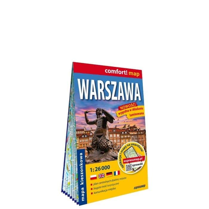 Comfort! Warsaw Map - City plan 1:26 000