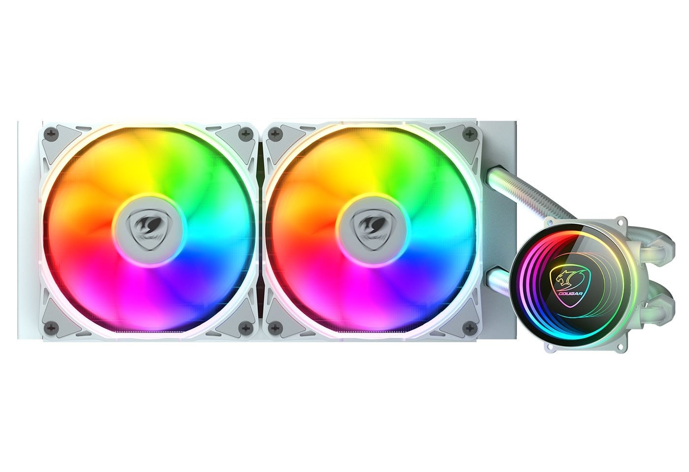 COUGAR Poseidon Elite 240 White - ARGB Water Cooling, perfect for gamers