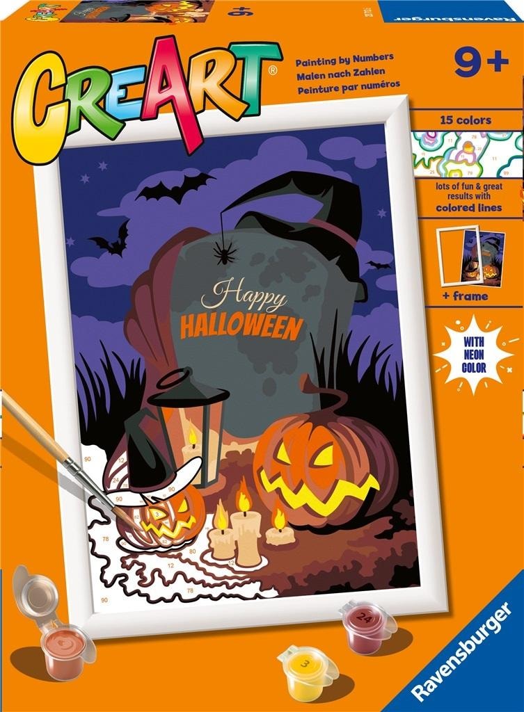 Ravensburger CreArt for children: Halloween mood - painting by numbers