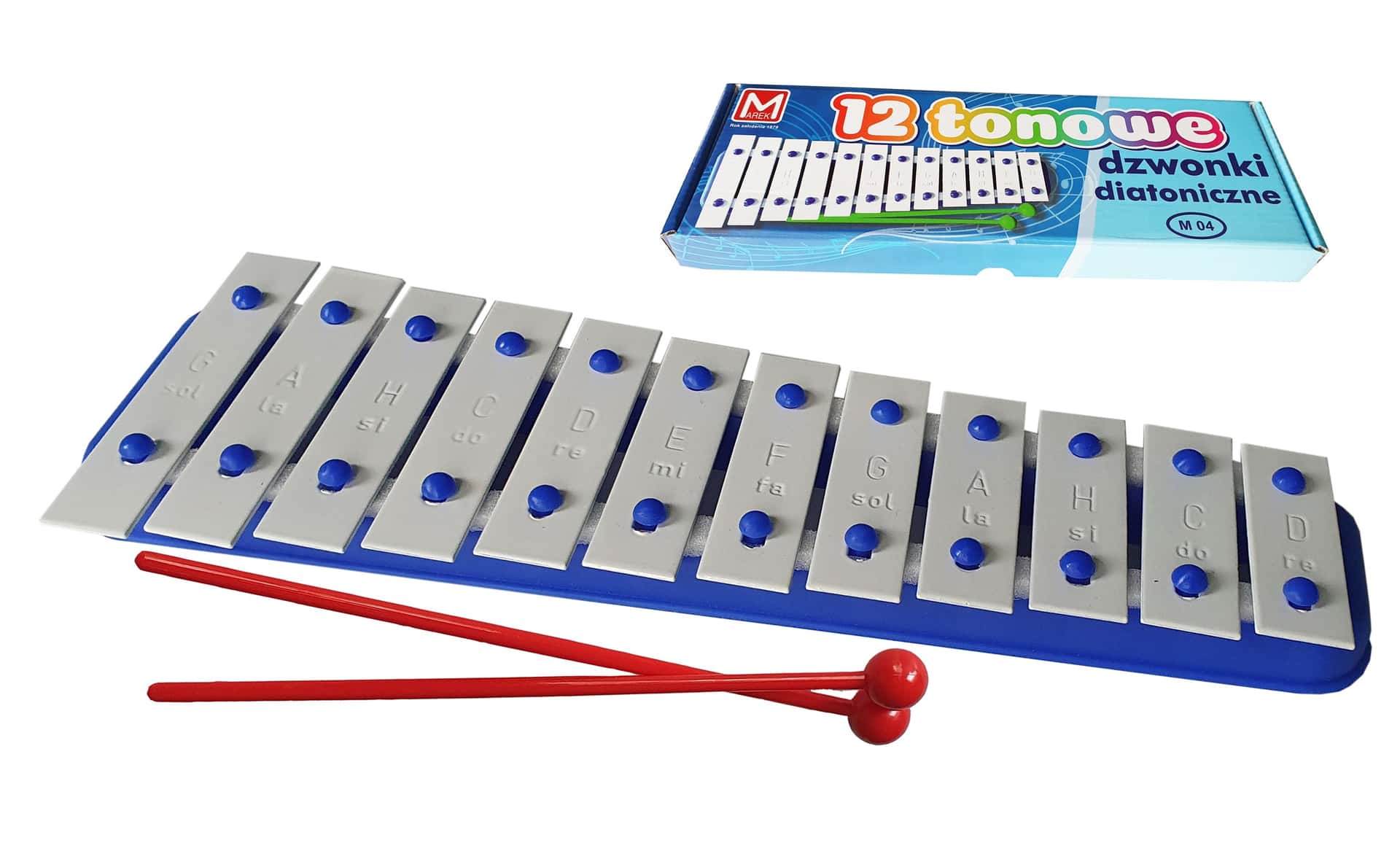 Diatonic chime bars Marek Strzała - 12 tones ideal for children
