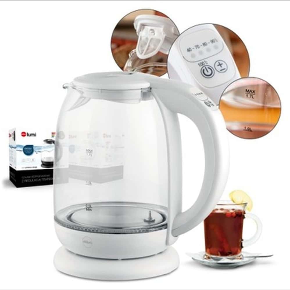 Camry CR 1290w - Electric kettle white 2200W - perfect for your kitchen