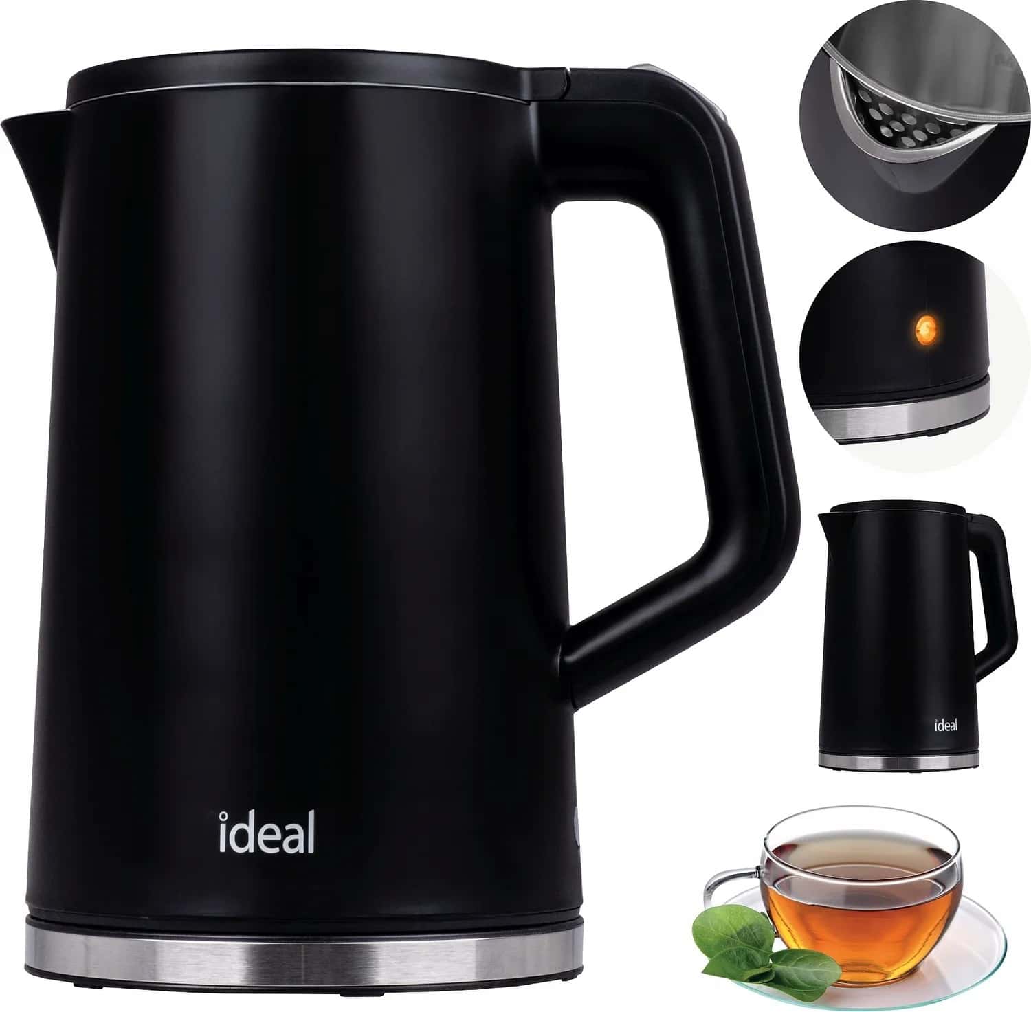 Ideal Electric Kettle 1.7 L - steel interior, fast boiling