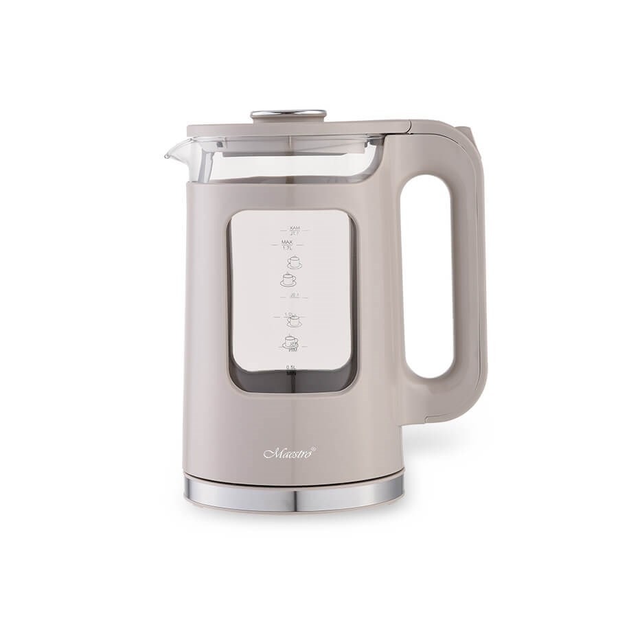 Maestro MR-065-BEIGE Electric Kettle - 1.7L, beige, perfect for any kitchen