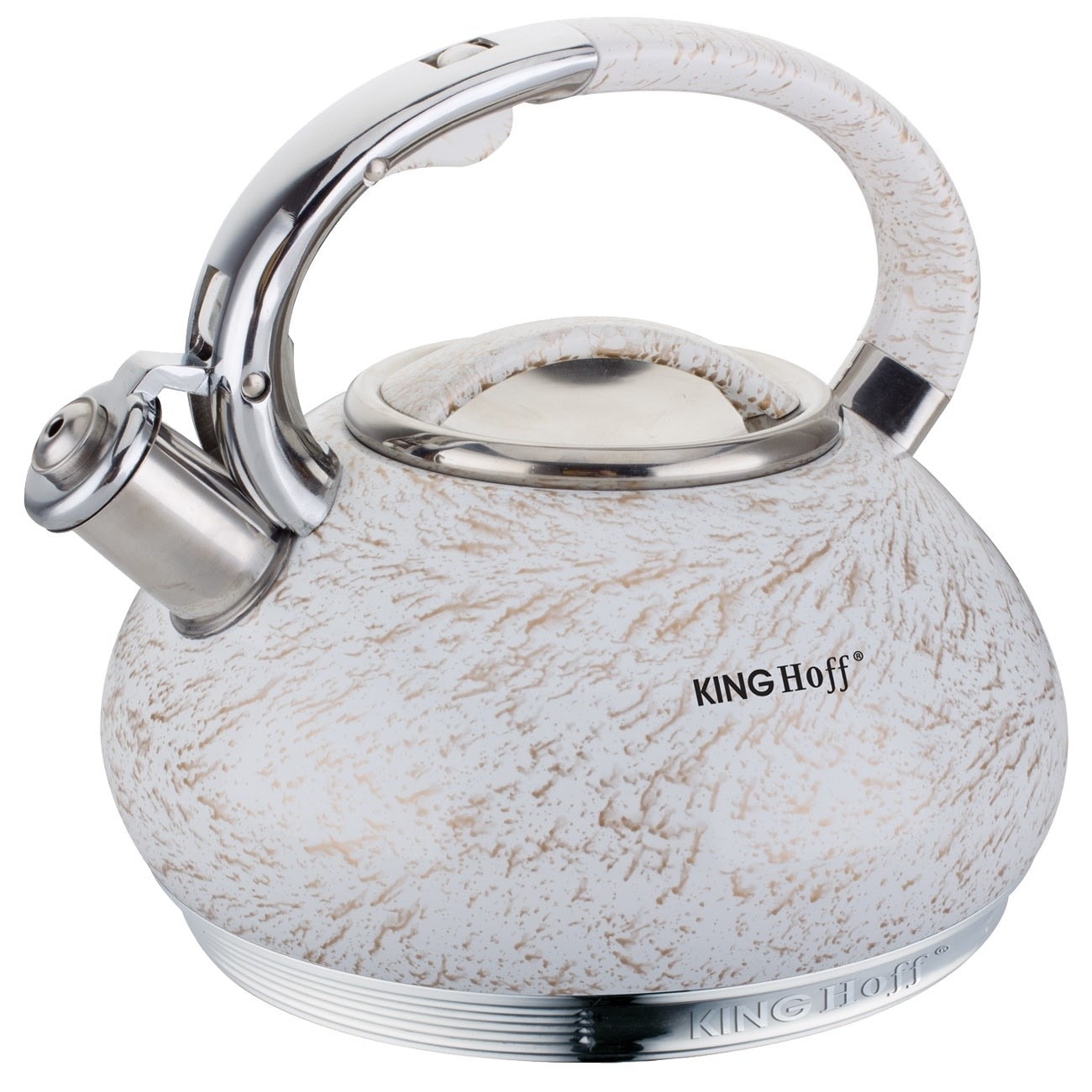 Kinghoff Traditional Kettle 3l white-gold - perfect for your kitchen