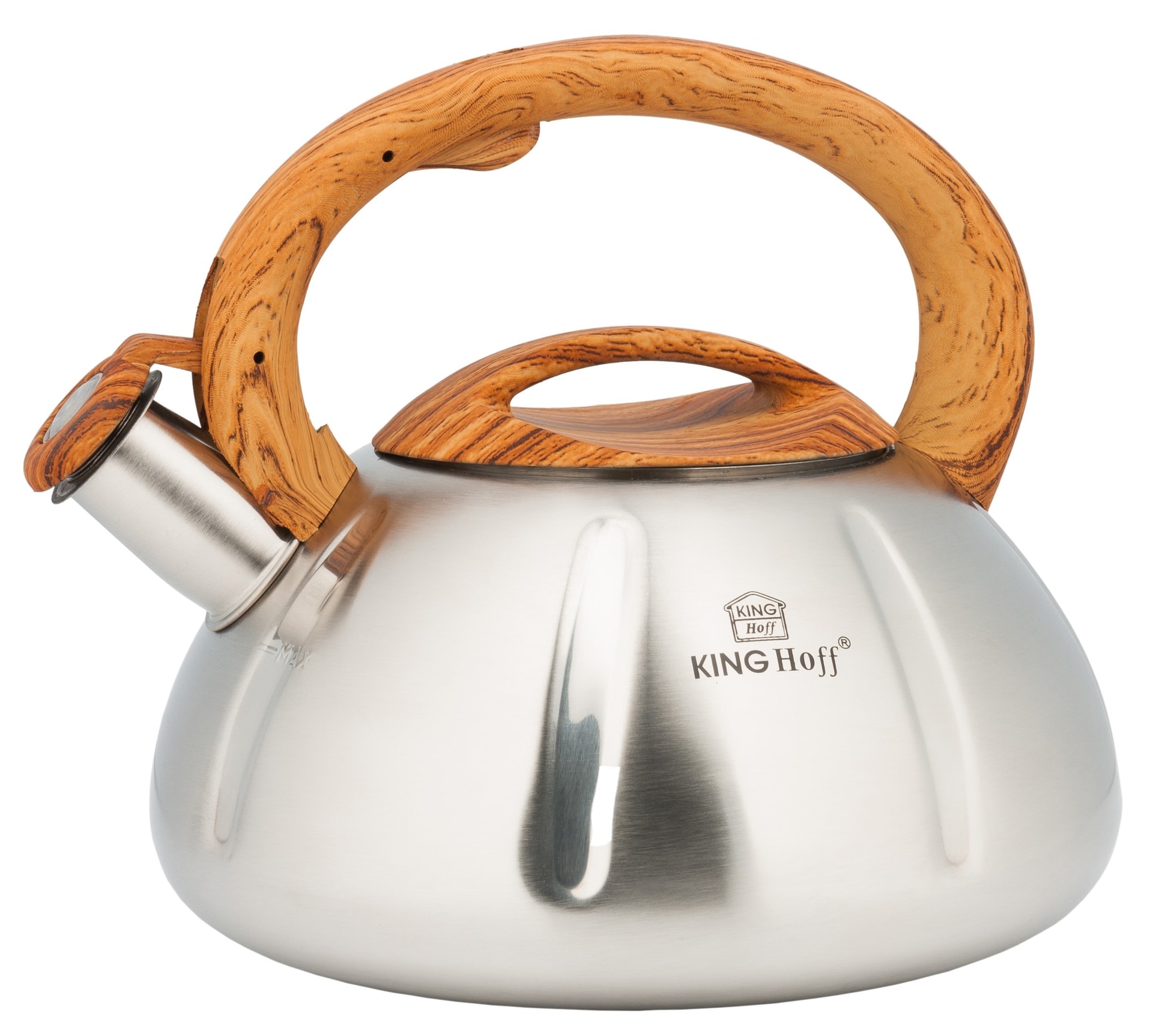 Kinghoff Traditional Kettle 3l Silver - perfect for any kitchen