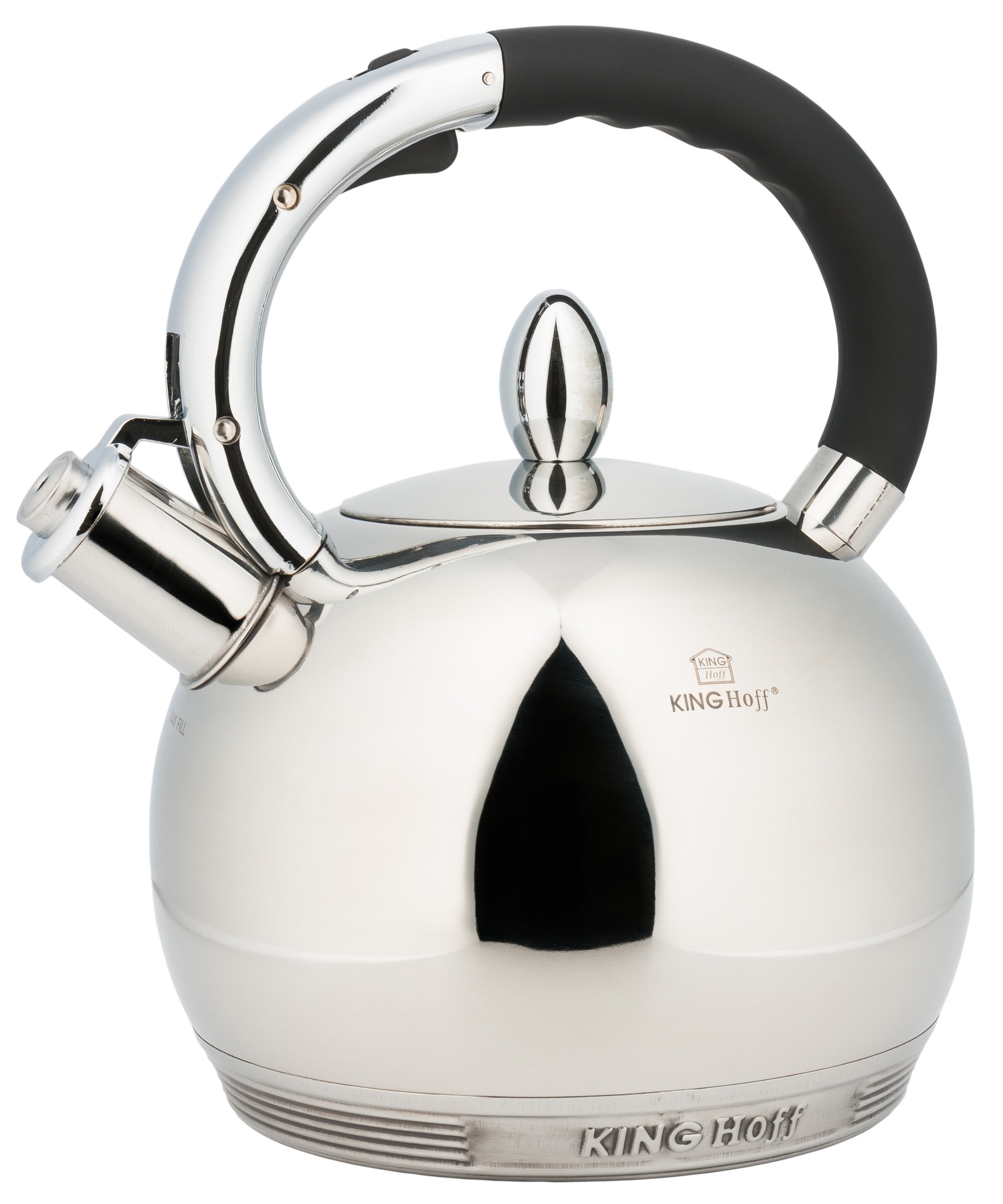Kinghoff Traditional Kettle 3l Silver - perfect for any kitchen