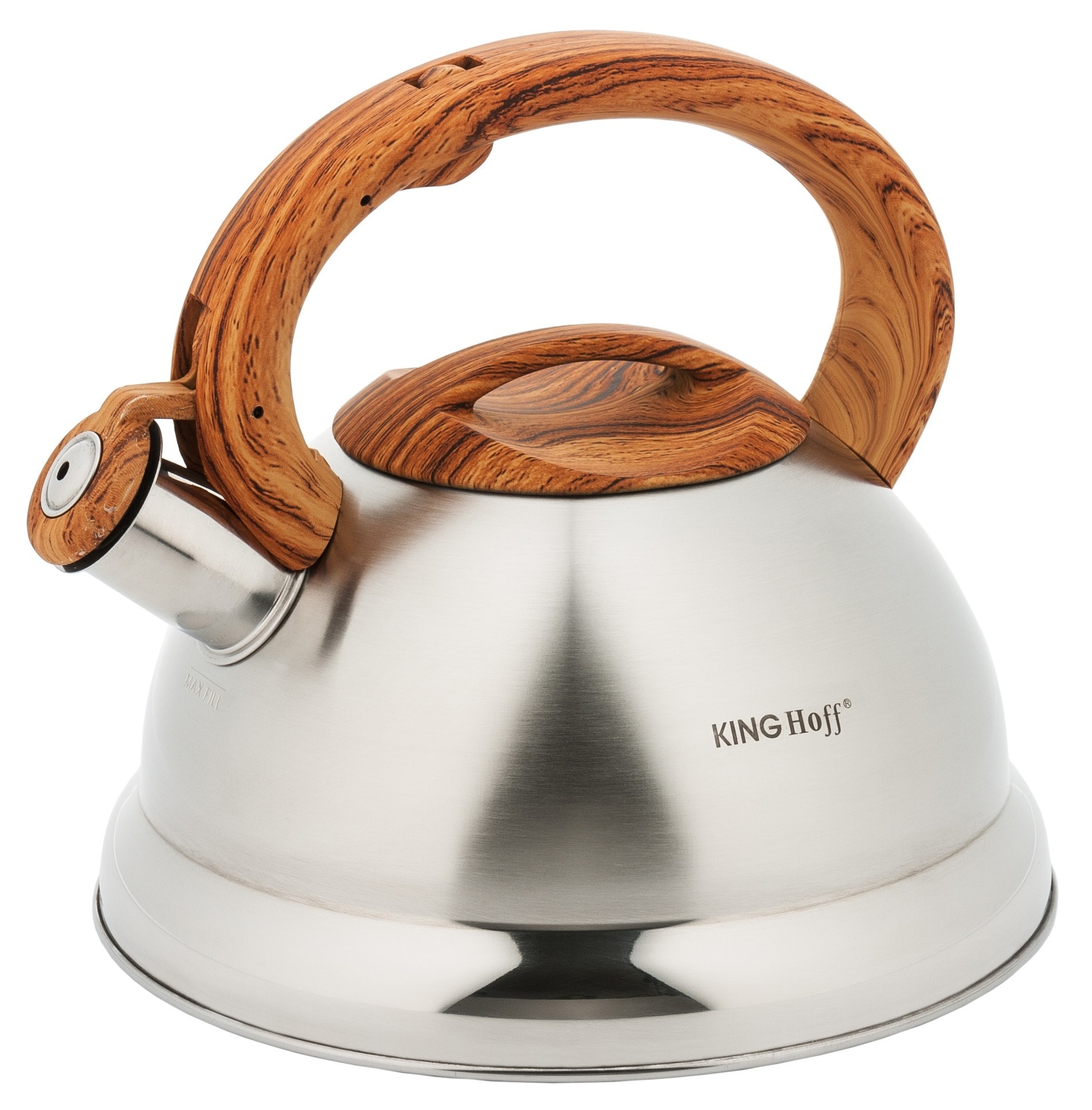 Kinghoff Traditional Kettle 3l Silver - perfect for any kitchen