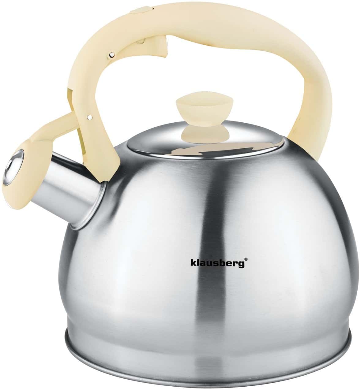 Klausberg Traditional Kettle 1.8L Silver - classic design for your kitchen