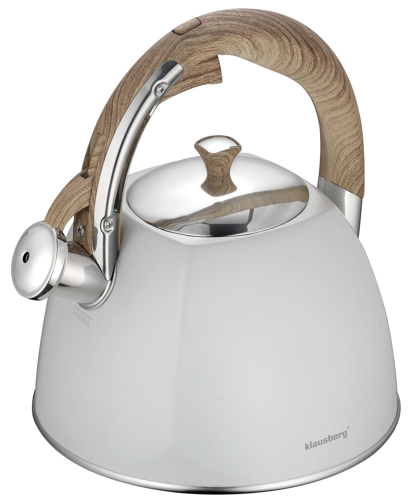 Klausberg Traditional Kettle 3l, light gray - perfect for any kitchen