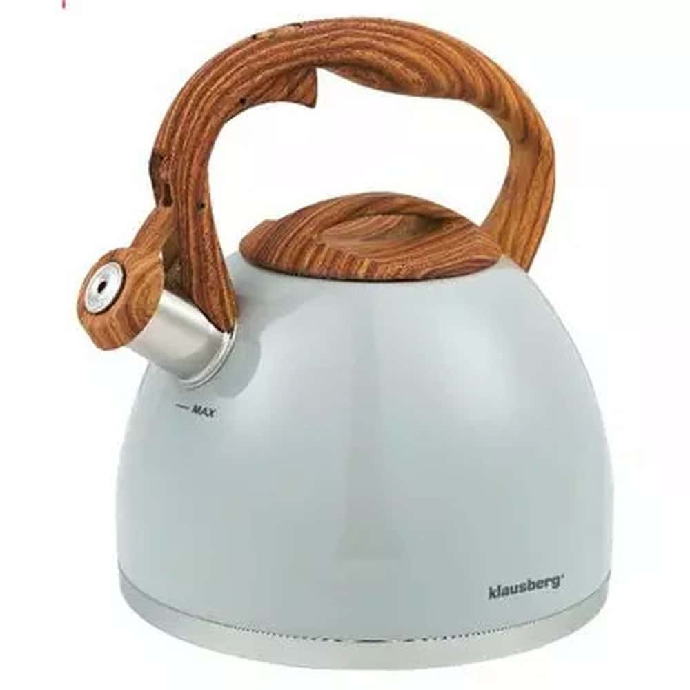 Klausberg Traditional Kettle 3l light gray - perfect for any kitchen