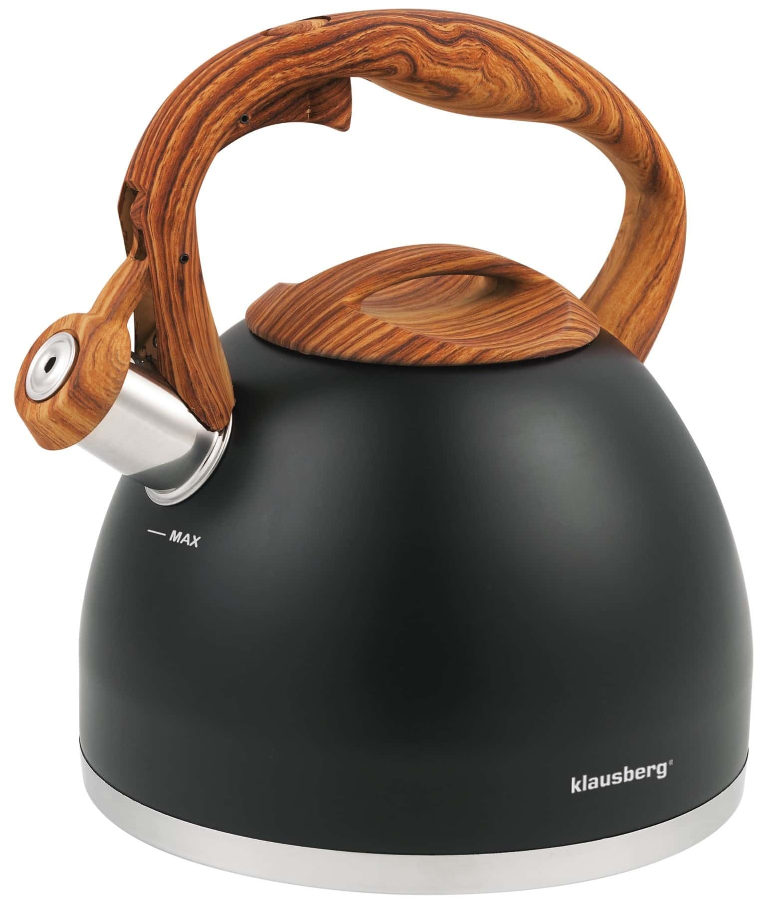 Klausberg Traditional Kettle 3l Black - perfect for every kitchen