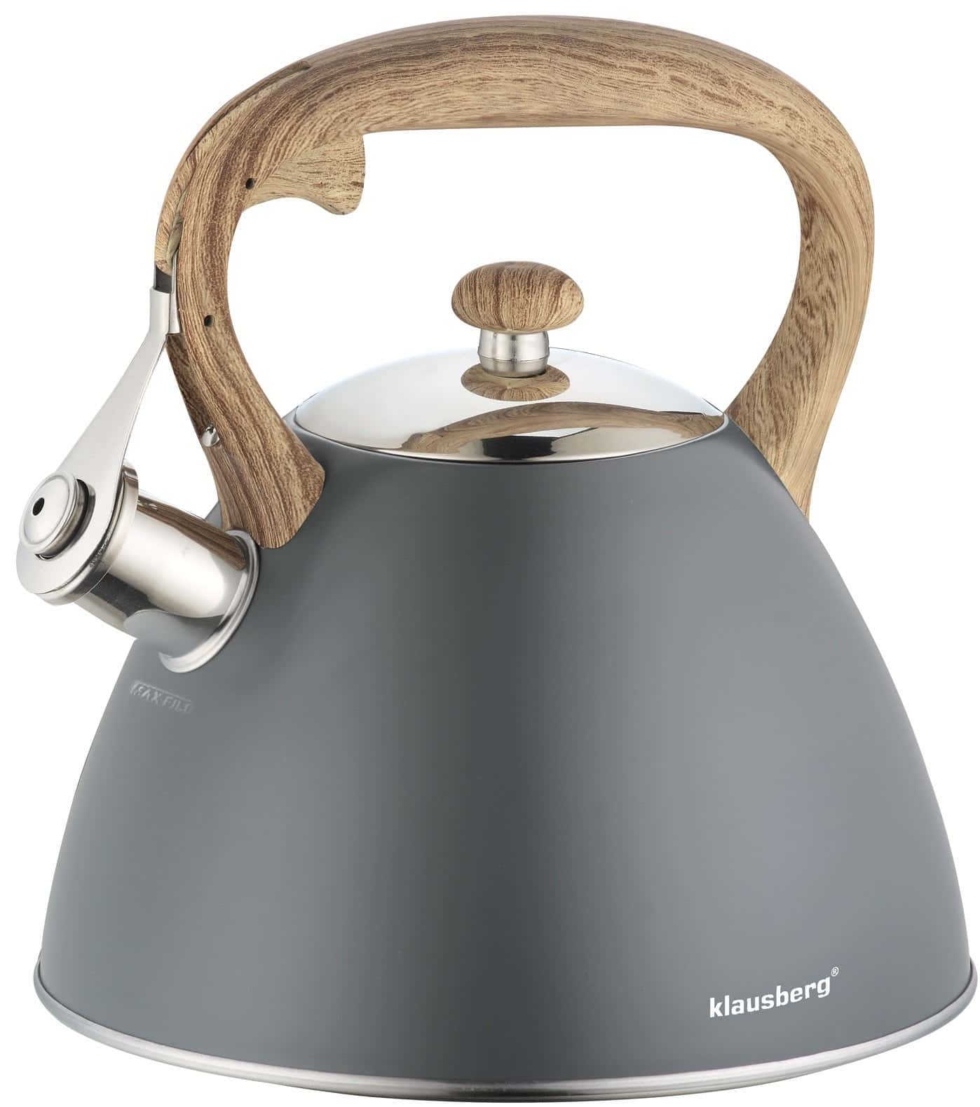 Klausberg Traditional Kettle 3l Grey - perfect for any kitchen