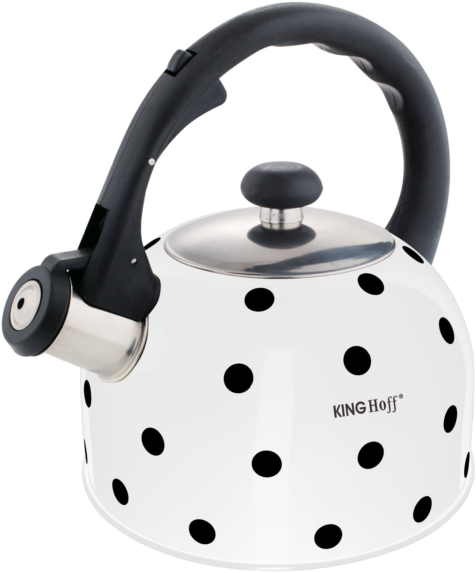 Kinghoff Traditional steel kettle 2.6L with dots