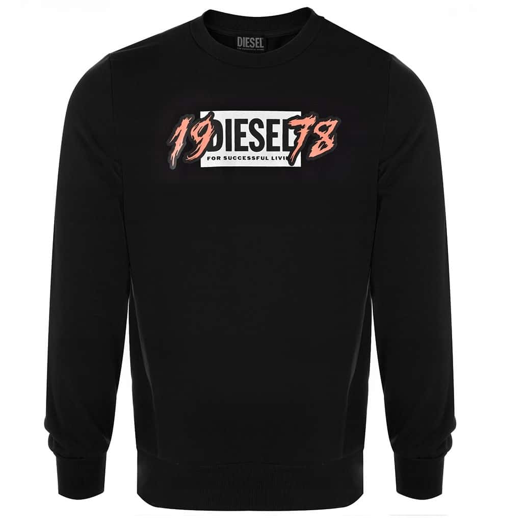Diesel Men's Sweatshirt Black XL - classic style and comfort