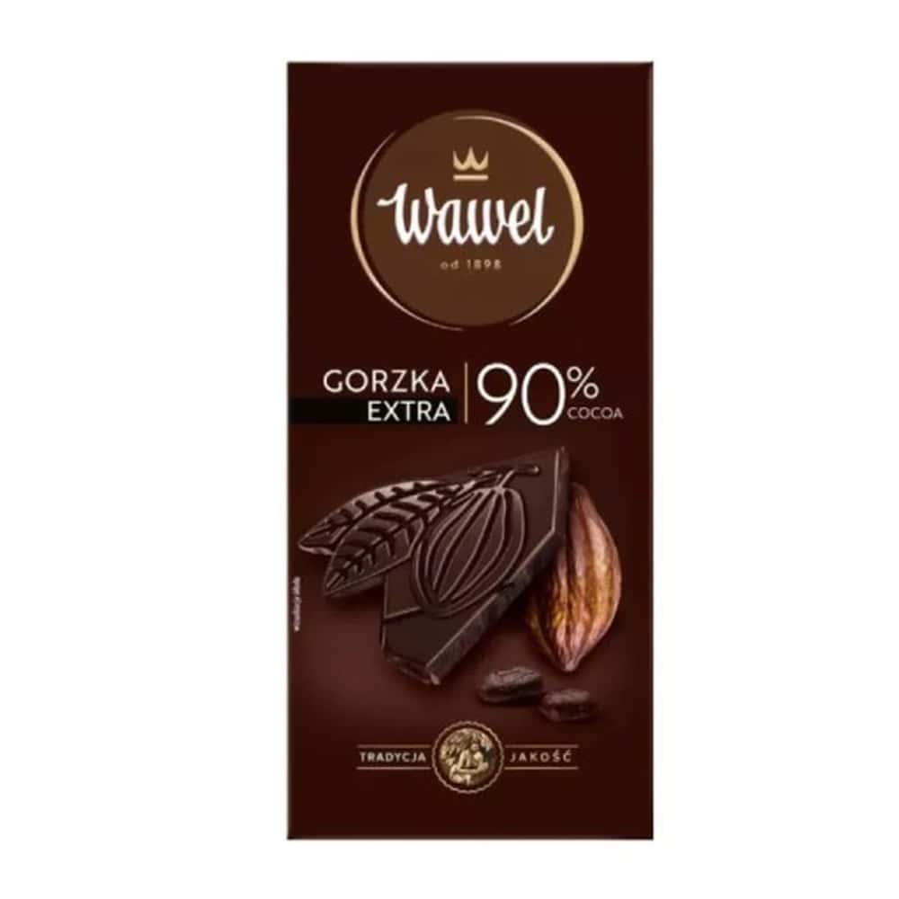 Wawel Dark Chocolate 90% Cocoa - Intense taste for demanding palates