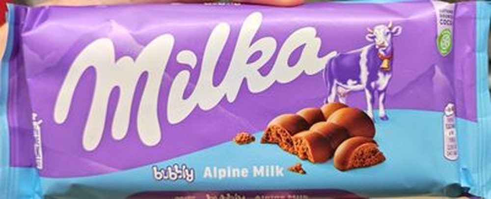 Milka Bubbly Milk Chocolate 90g - Delight in every piece