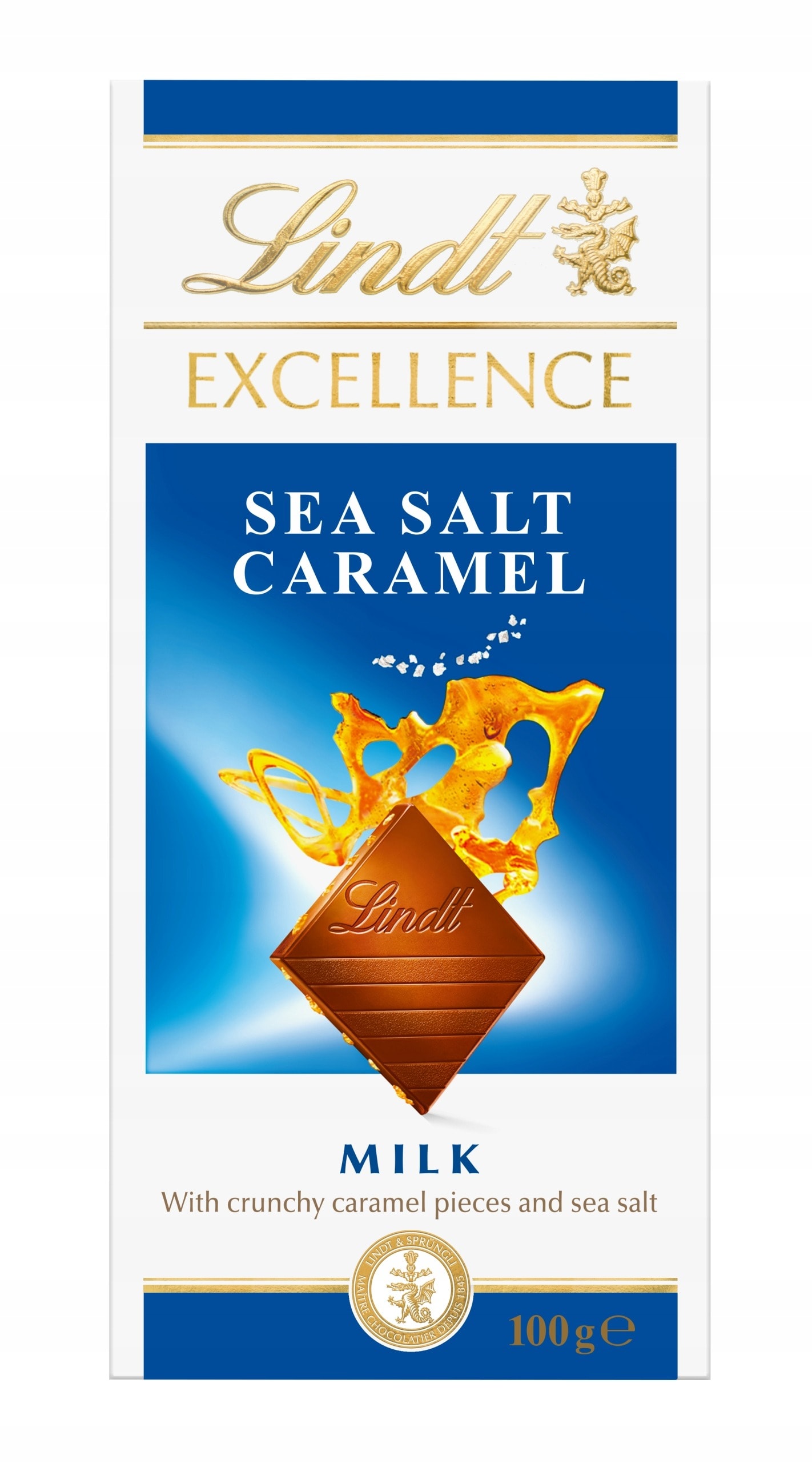 LIN EXC Milk Chocolate Caramel Salt 100g - Unique Taste