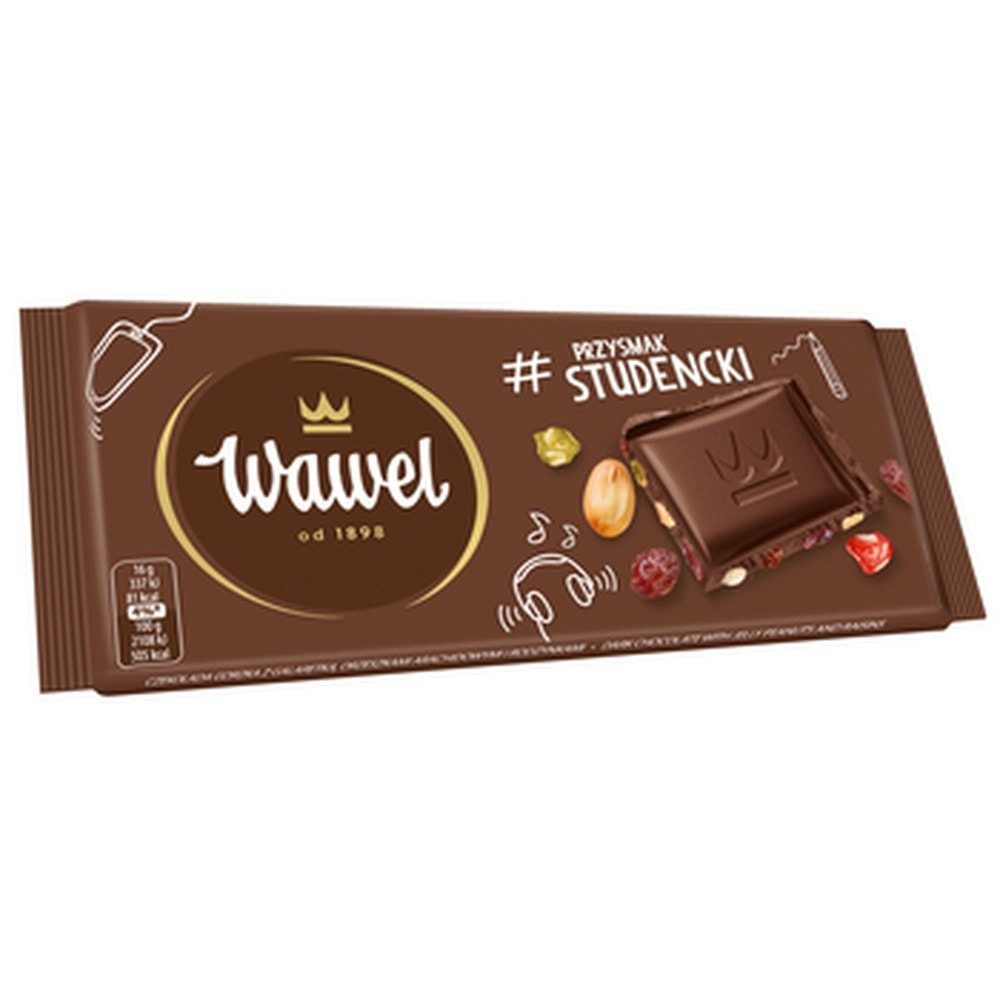 Wawel Student Chocolate - Chocolate with jelly, nuts and raisins 80g