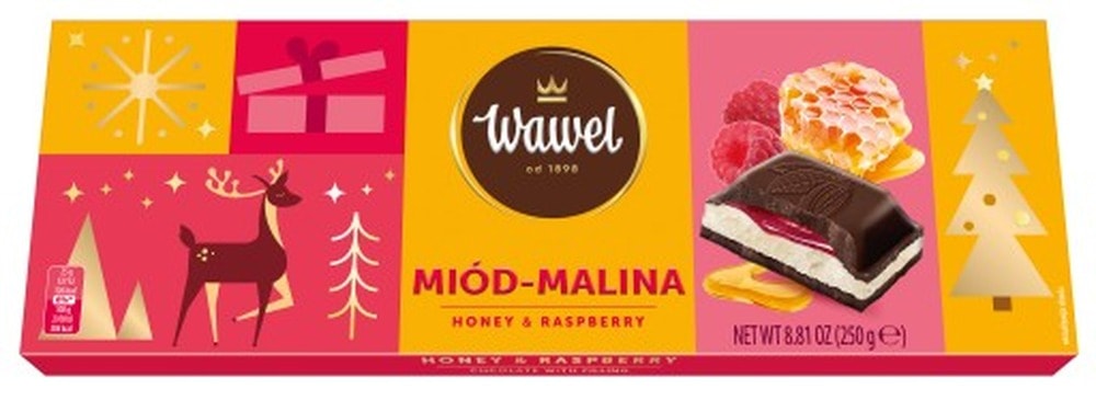 Wawel Czeko Honey Raspberry 250G - Chocolate delight