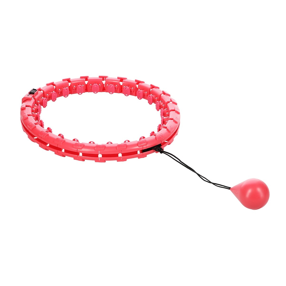 FH01 Red weighted hula hoop - ideal for exercise and massage