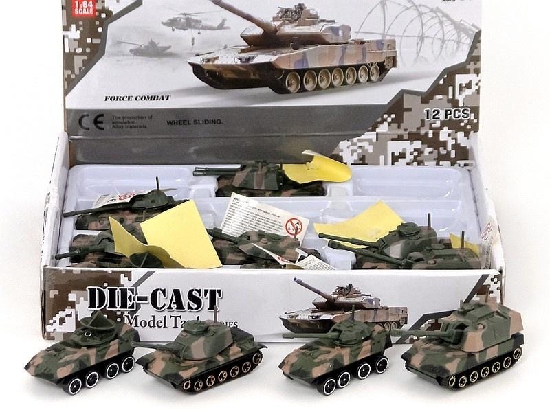 Metal tank toy model MIX - perfect gift for military fans