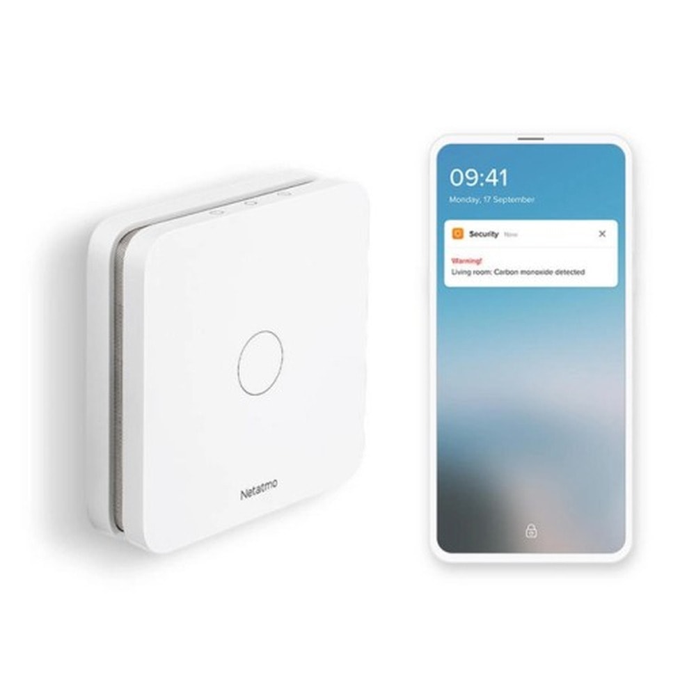 NETATMO NCO-EC - Battery-powered carbon monoxide detector for your safety