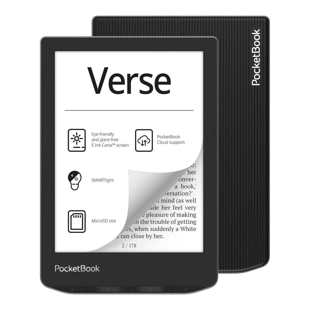 PocketBook Verse - E-book reader 6 inch gray - perfect for reading on the go
