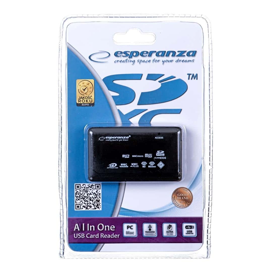 Esperanza EA117 - External Memory Card Reader