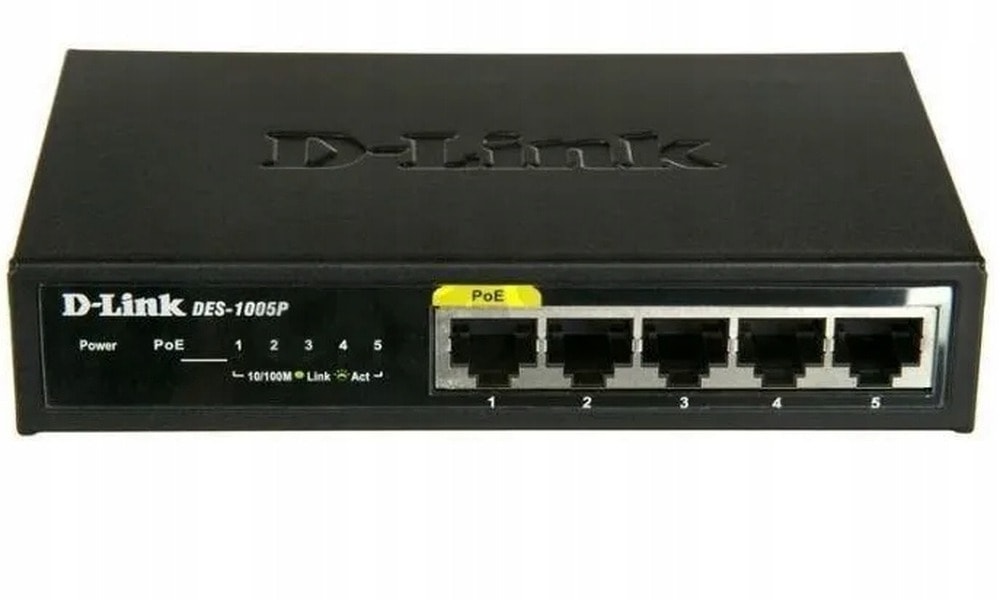D-Link DES-1005P - Unmanaged Fast Ethernet PoE Switch