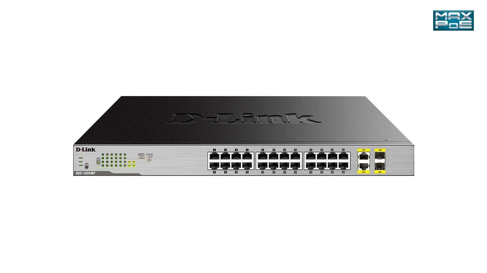 D-Link DGS-1026MP - 26-Port Gigabit Ethernet Switch with PoE