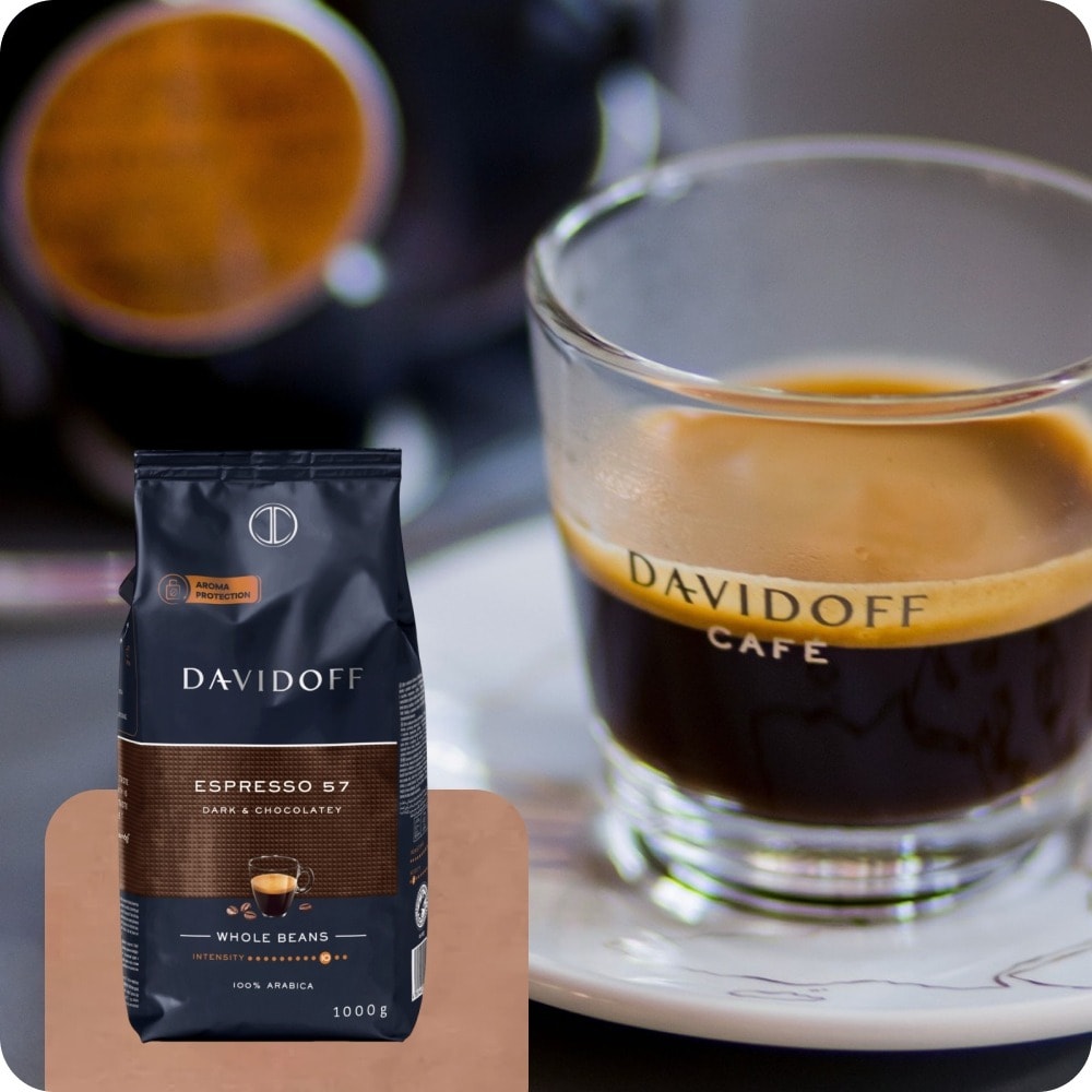 Davidoff Espresso 57 Coffee Beans 1000g - rich flavor