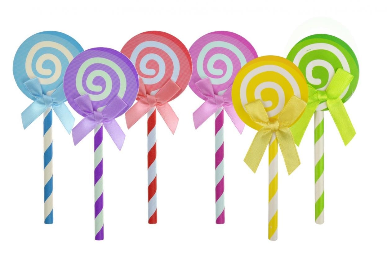Arpex Lollipops - Cake decoration 5 pieces colorful