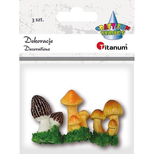 Titanum Plastic decorations mushrooms 3D - ideal for decorations