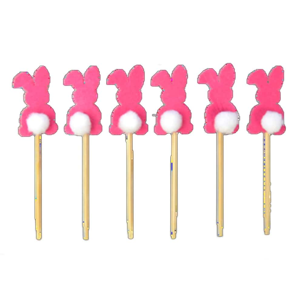 Bunnies on a stick - Easter decoration 6 pieces